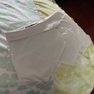 S/M White Asymmetric Skort (Skirt/Shorts)